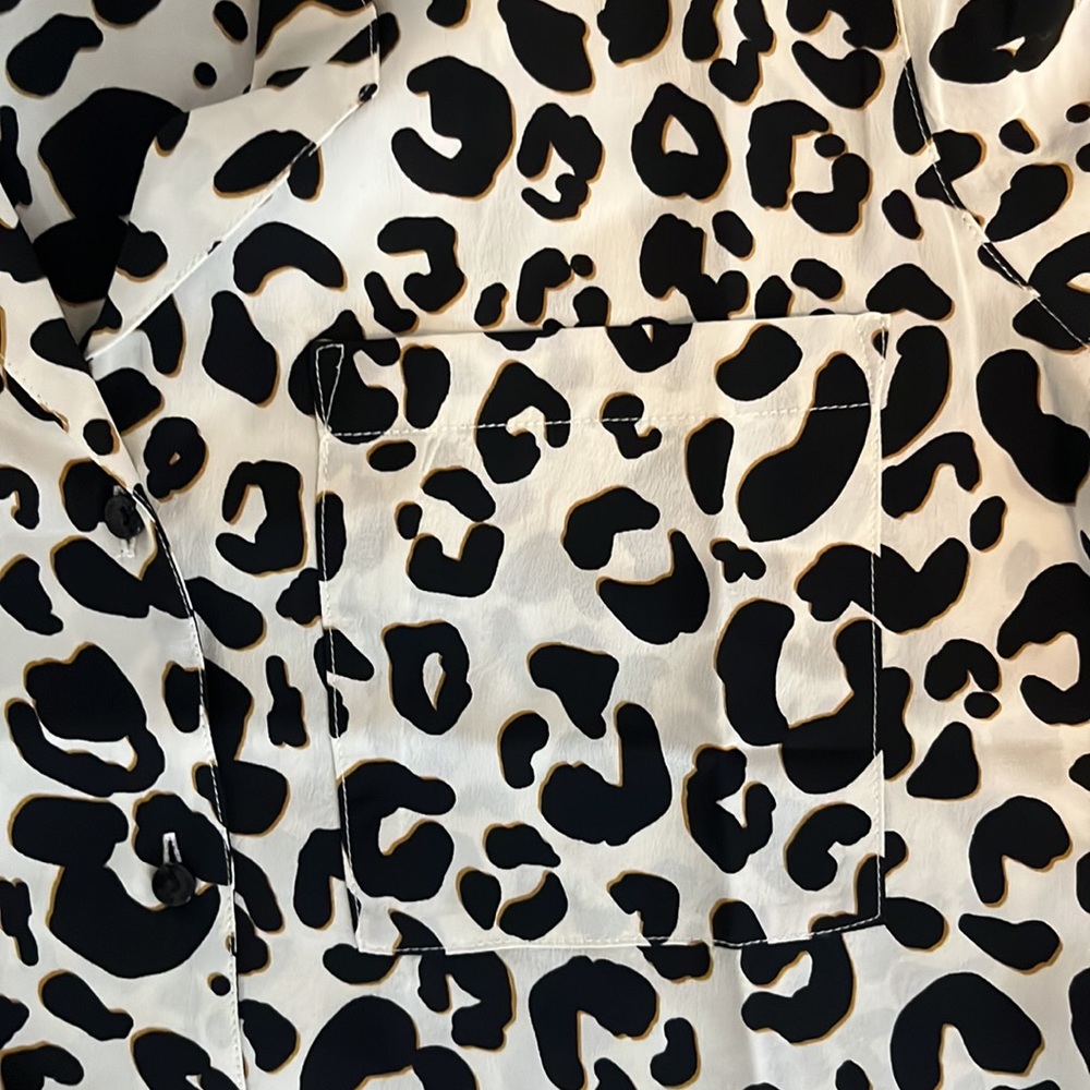 Anine Bing Dalmatian Button Up Blouse - image 3